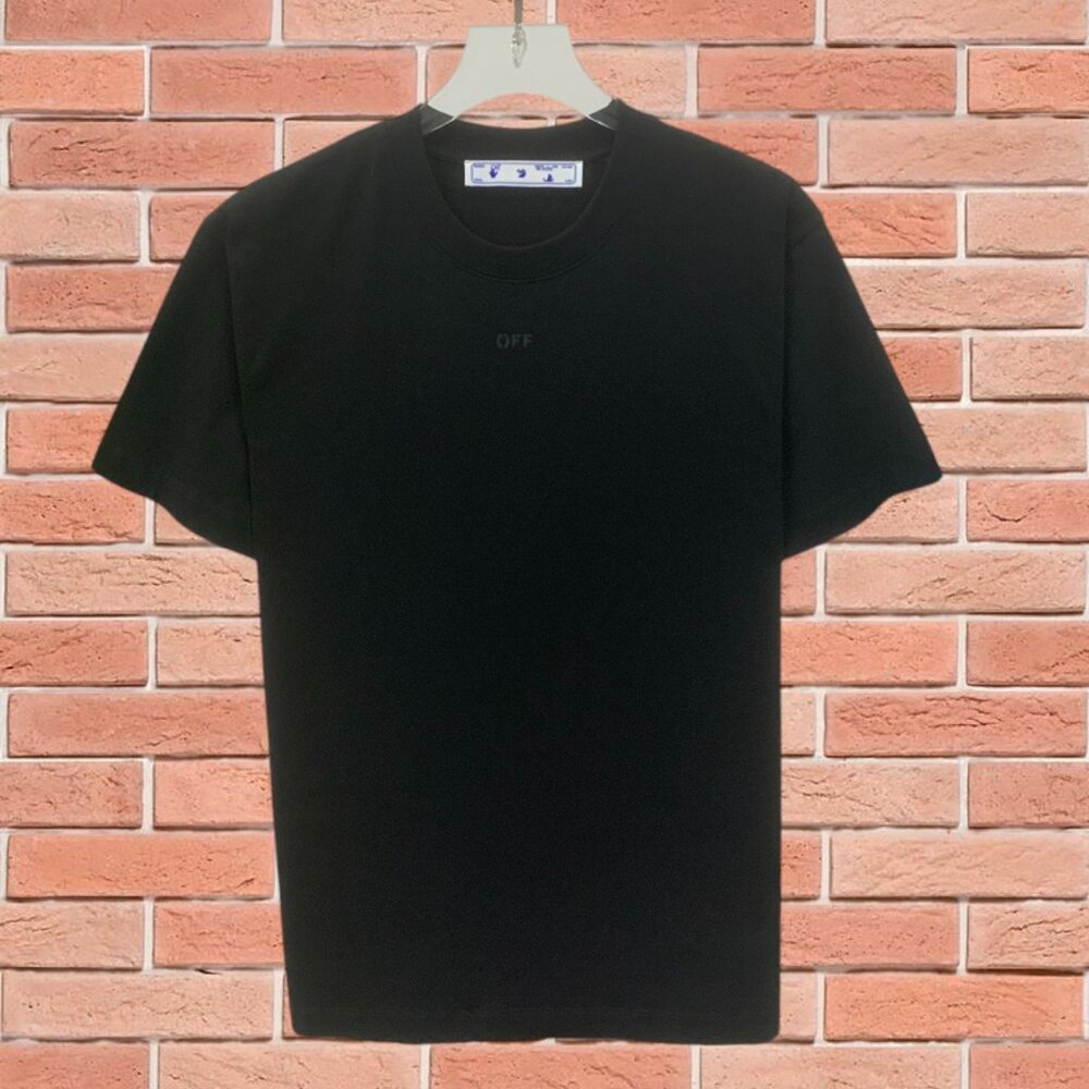 Off-White Crew Neck Short Sleeve Black